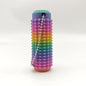 Spiky Fidget Keychain Cool Cylinder Design Squeeze & Poke for Instant Stress Relief Durable Skin Friendly Silicone Compact Size Perfect for Office Use