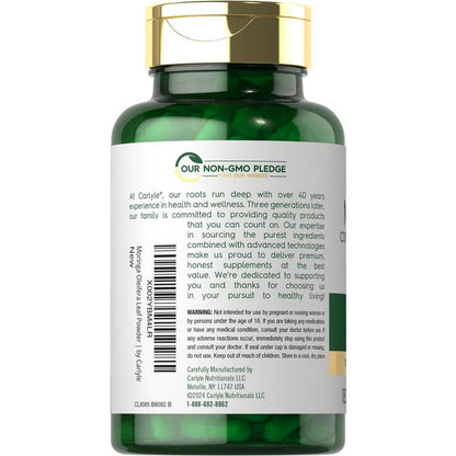 Carlyle Moringa Oleifera | 180 Capsules | Non-Gmo and Gluten Free Supplement | Complete Green Superfood | from Moringa Leaf Powder
