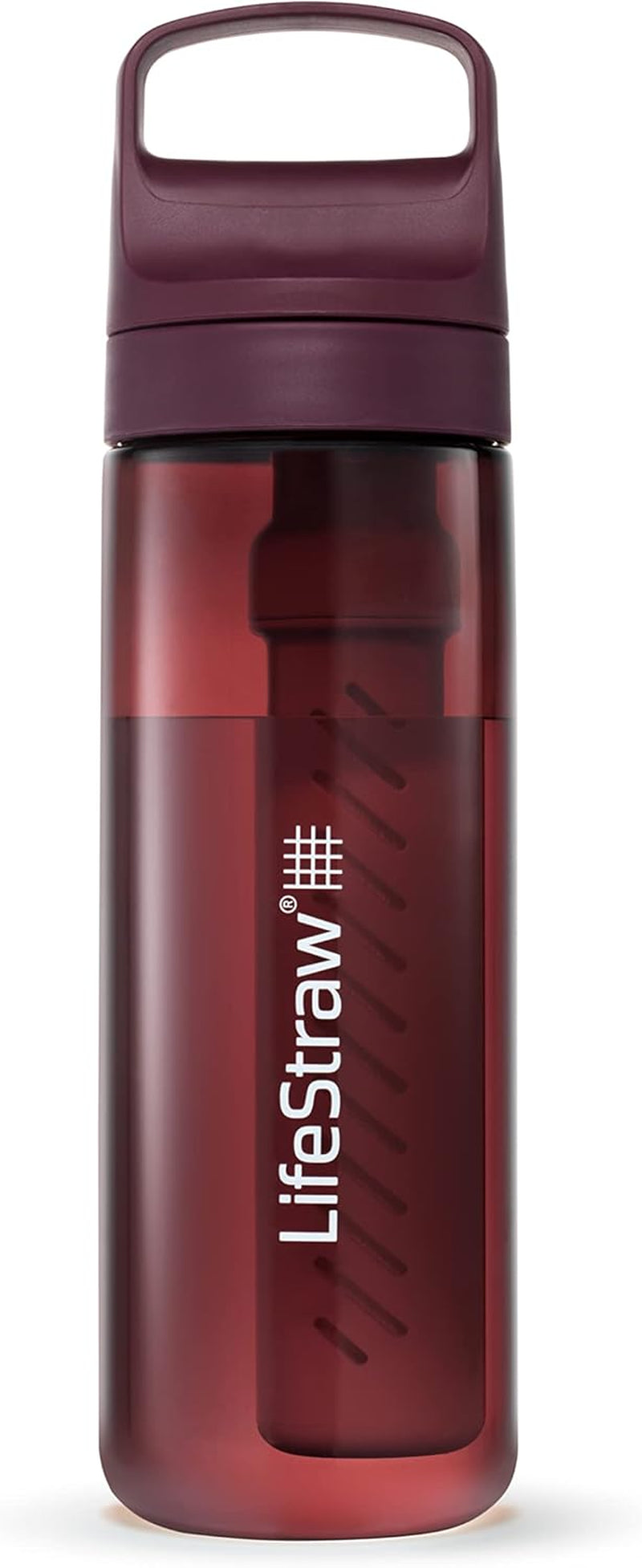 Lifestraw Go Series – Bpa-Free Water Filter Bottle for Travel and Everyday Use, Removes Bacteria, Parasites and Microplastics, Improves Taste, 22 Ounce, Nordic Noir