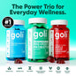 Goli Ultimate Power Wellness Trio: 3-in-1 Gummies for Stress Relief, Gut Health & Immune Support - Vegan, Gluten-Free & Non-GMO!