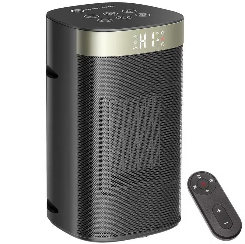 R.W.FLAME 1500W Space Heater, Fast Heating & Energy Saving Portable Electric Heater with Remote, 5 Modes Adjustable Thermostat 24H Timer, Safe Quiet for Bedroom Office Home Use