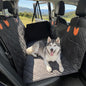 Hard Bottom Dog Car Seat Cover - Folding Passenger Seat Design, 100% Waterproof Pet Hammock with Mesh Window for Cars & Suvs (270LBS Support)