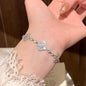 Lucky Four-Leaf Clover Hollow Adjustable Bracelet, New Luxury Bracelet, Charm Jewelry Gift, Exquisite Bracelet Holiday Gift