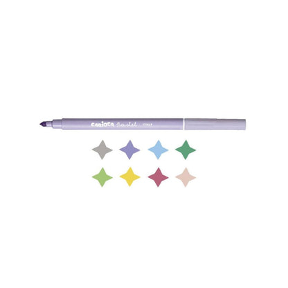 Carioca Pastel Washable Felt Tip Markers 8 Count