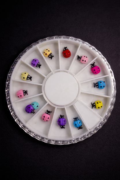 Berkeley - Ceramic 3-D Nail Art - Lady Bug