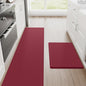 Kitchen Mats, 2PCS Kitchen Rugs, Cushioned anti Fatigue Kitchen Mats for Floor, Non-Slip Standing Desk Mat, Waterproof Kitchen Rug Set for Kitchen,20" X 32"+20" X 94.5"-Full 1Inch Thick,Black