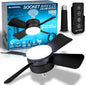 Bell+Howell Socket Breeze Modern Ceiling Fans with LED Lights, 10" LED E26/E27 Screw Base Mini Light Socket Fan with Cord for Bedroom, Living Room, Kitchen, Balcony