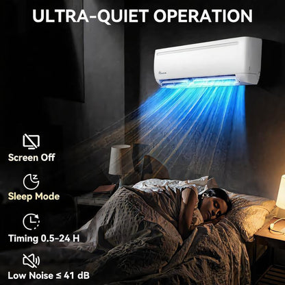 YITAHOME 9000/12000 BTU Mini Split Air Conditioner Heat Pump System, Wifi Enabled, 19/20 SEER2 115V Inverter Ductless AC Cool up to 450/750 Sq. Ft, Compatible with Alexa, Complete Installation Kit, Energy Efficient Cooling & Heating