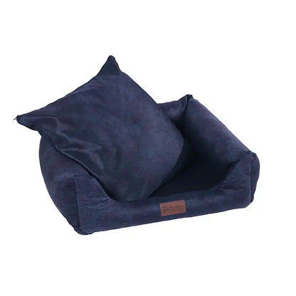 Woolart Clara Large Pet Bed Navy Blue 90x75x25cm
