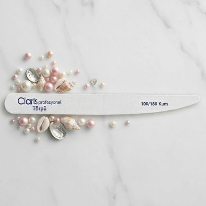 Claris Fine Grit Paper Nail File for Smooth Shaping 1 pc