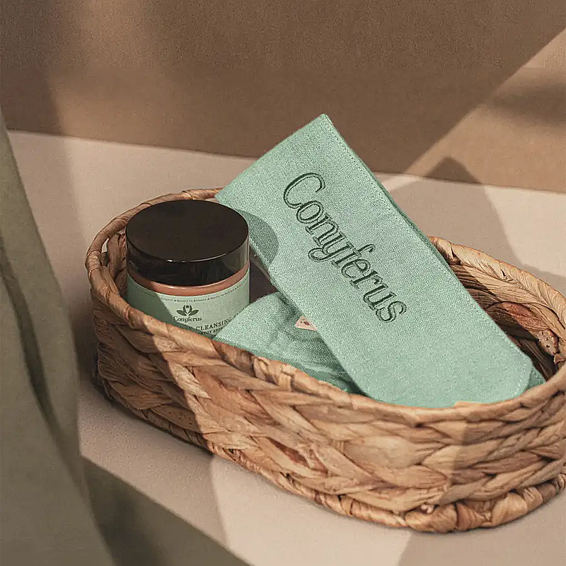 Conyferus WellBeauty Muslin Ritual Hair Band for Skincare