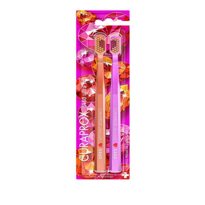 Curaprox CS 5460 Love Edition Ultra Soft Toothbrush 2 Pack