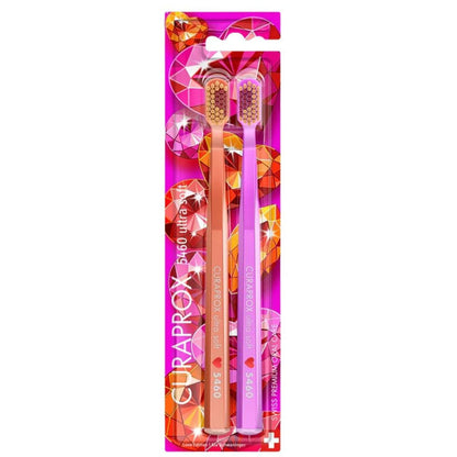 Curaprox CS 5460 Love Edition Ultra Soft Toothbrush 2 Pack