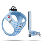 Curli Vest Air-Mesh Dog Harness Plaid Blue 2XS