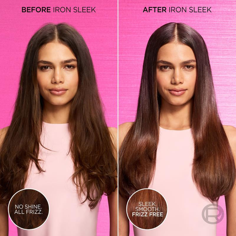 Iron Sleek Coat, Smoothing Treatment, Frizz Resistance, Water-Resitant, Sulfate Free, All Hair Types, L'Oreal Paris