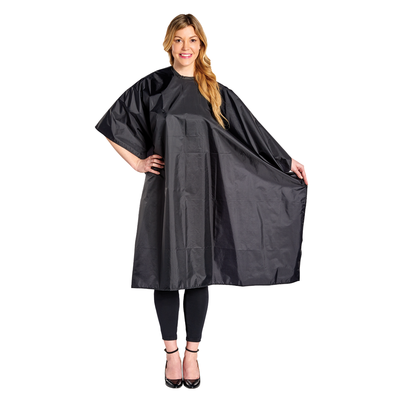 Nylon Styling Cape, Snap Neck Closure