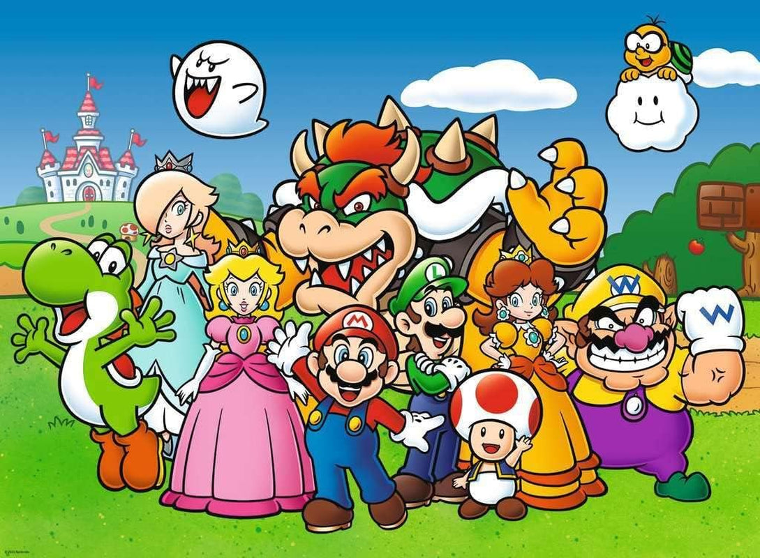 Ravensburger Super Mario - 100 Piece Jigsaw Puzzles for Kids Age 6 Years up - Extra Large Pieces