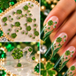 Queen - Nail Charms 10pc - #274 Silver Light Green Barbies