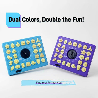 Time Puzzle Pop up Board Game for Kids with Shape Matching Puzzles Fun Learning Toy That Teaches Shape & Color Recognition Develops Problem Solving Skills Eco Friendly ABS Material