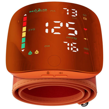 Ziqing Wrist Blood Pressure Monitor Led Display, Touch Screen Wrist Blood Pressure Cuff 99X2 Reading Memory Wrist Bp Monitor with Carrying Case Health Monitoring