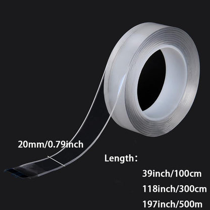 Double-Sided Waterproof Tape, 1 Roll Reusable Waterproof Double-Sided Tape, Adhesive Tape for Office Home Kitchen Dormitory Daily
