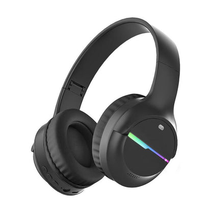 Kids Bluetooth Headphones, Colorful LED Lights Wireless Kids Headphones, Built-In Mic, Over-Ear Bluetooth 5.3 Headphones Built-In Mic for School Travel Ipad Tablet Airplane,Christmas Gift