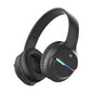 Kids Bluetooth Headphones, Colorful LED Lights Wireless Kids Headphones, Built-In Mic, Over-Ear Bluetooth 5.3 Headphones Built-In Mic for School Travel Ipad Tablet Airplane,Christmas Gift