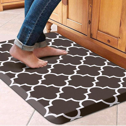Kitchen Mat Cushioned Anti-Fatigue Kitchen Rug,17.3"X 28",Non Slip Waterproof Kitchen Mats and Rugs Heavy Duty PVC Ergonomic Comfort Mat for Kitchen, Floor Home, Office, Sink, Laundry