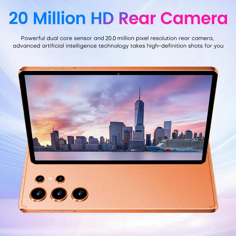 W&O 2026 New X9 Ultra 10.1-Inch Screen Android Tablet | 12GB+256GB Storage | 8000Mah Battery | 5G + Dual Wifi | 5+16MP HD Cameras | for Study/Work/Entertainment