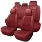 Leather Car Seat Covers,Universal Fit for Most Cars,Suvs and Sedans,Waterproof Luxury Leatherette Cushions, 5 Seats Protectors