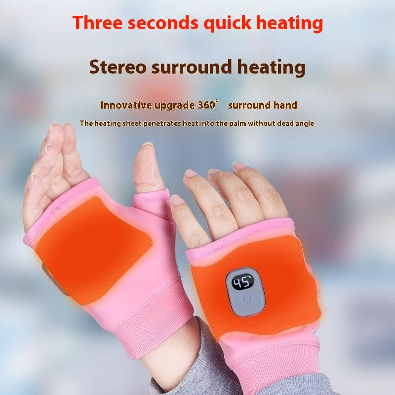 Comfort Warm Gloves Electric Winter Heating USB Rechargeable Smart Warm Winter Gloves for Skiing Cold Weather Driving Hiking Lycra Microfiber Multi-Gear Temperature Adjustment