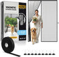 AUGO Heavy Duty Magnetic Screen Door - Self-Sealing Mesh for Ultimate Bug Protection - Ideal for Kids and Pets - 38" x 83" with Innovative Stay Open Feature