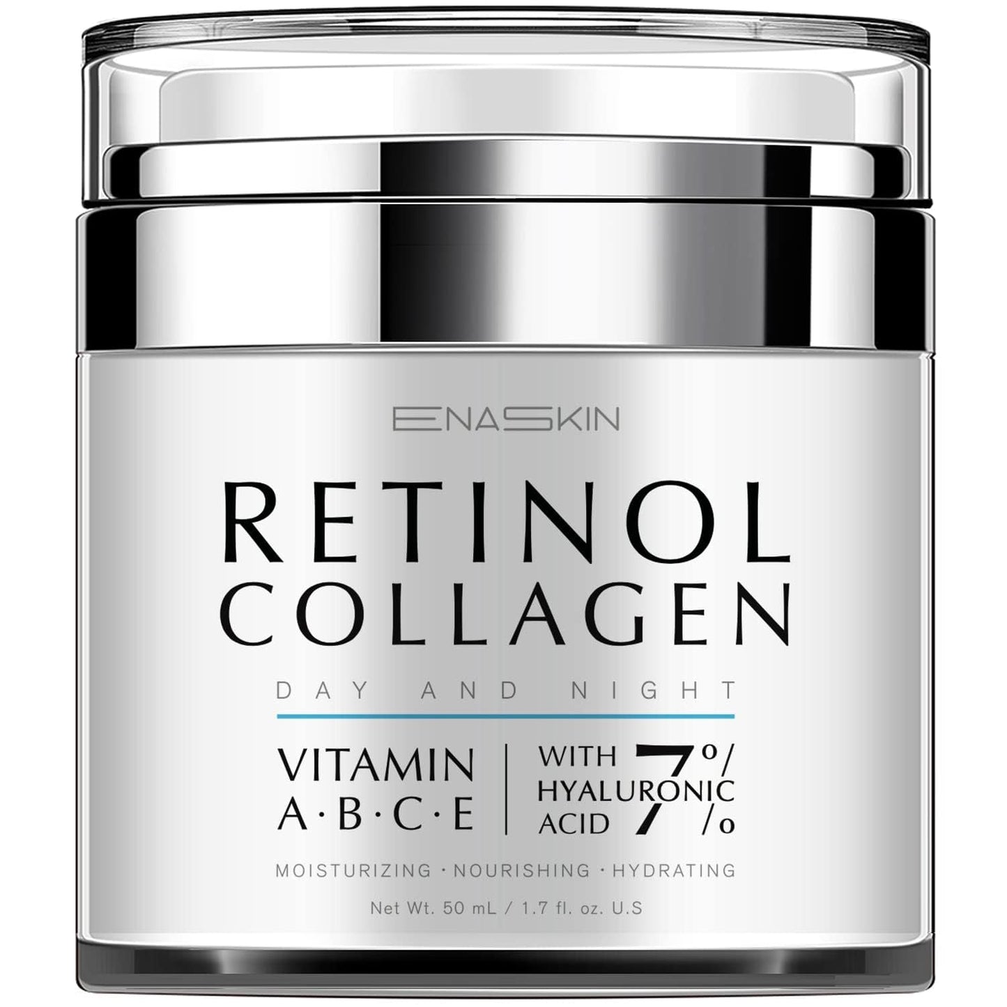 Enaskin Retinol Cream for Wrinkles: Face Neck Collagen Cream for Tightening Skin - anti Aging Facial Moisturizer Day and Night for Women and Men 1.7 Fl OZ