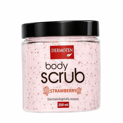 Dermoten Strawberry Body Scrub Exfoliating Peeling 250ml