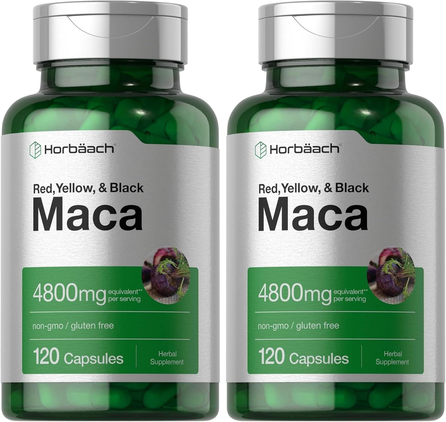 Maca Root Capsules for Men and Women | 120 Pills | High Potency Extract | Non-Gmo and Gluten Free Formula