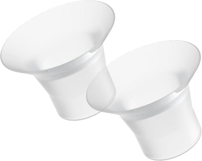 Paruu P10 Hands-Free Breast Pump Wearable, 338Mmhg Strong Suction, Low Noise, 4 Modes & 9 Levels, Electric Breast Pump Portable, Smart Display, 19/21/24/28Mm Insert/Flange, 2 Pack (White)
