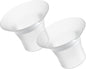 Paruu P10 Hands-Free Breast Pump Wearable, 338Mmhg Strong Suction, Low Noise, 4 Modes & 9 Levels, Electric Breast Pump Portable, Smart Display, 19/21/24/28Mm Insert/Flange, 2 Pack (White)
