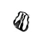 Doggie ADGT Woven Dog Harness Black XS for Small Breeds