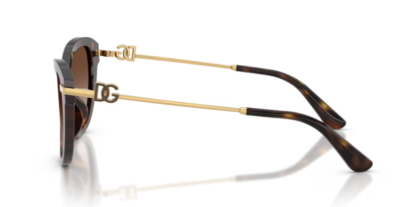Dolce Gabbana 0DG4534 Havana Brown Square Sunglasses 53mm