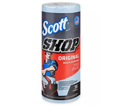 *10 Pack Scott Shop Towels, Multi-Purpose, Blue