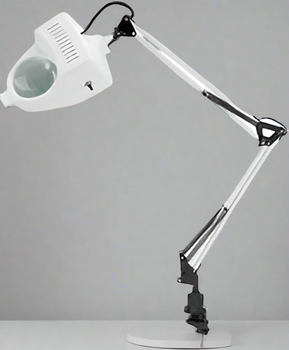 Alvin - Swing-Arm Magnifier Lamp - White