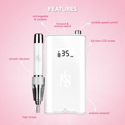 Kiara Sky - Beyond Pro Nail Drill (35,000 RPM) - White