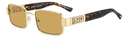 Dsquared2 D2 0156/S Brown Men's Sunglasses with Gold Accents 54mm