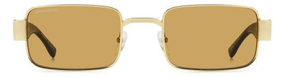 Dsquared2 D2 0156/S Brown Men's Sunglasses with Gold Accents 54mm