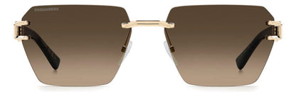 Dsquared2 D2 0173/S Brown Men's Sunglasses with Gold Frame 58mm
