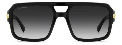 Dsquared2 D2 0197/S Men's Classic Black Sunglasses 57mm