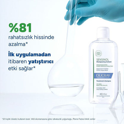 Ducray Sensinol Soothing Shampoo for Sensitive Scalps 400 ml