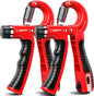 KDG Hand Grip Strengthener 2 Pack Adjustable Resistance 10-130 Lbs Forearm Exerciser，Grip Strength Trainer for Muscle Building and Injury Recovery for Athletes