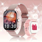 High-Definition Full-Screen Touch Smart Watch for Men & Women with Call/Message Notifications, Step Counting, Calorie Tracking, Sports Modes, Distance Tracking, Compatible with Iphone & Android