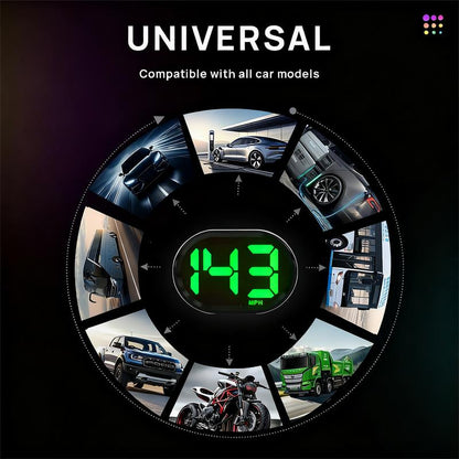 GPS Speedometer for Car Mph,Digital Speedometer for Car,Three Display Modes,Speeding Alert, Automatic Brightness Adjustment,Large Font Display,Usb Connect Plug and Play Tire Pressure Sensor Gauge Pods Digital Speedometer